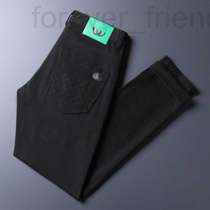 Men's Jeans designer Fashion Brand Summer New Black and White Versatile Casual Youth Embroidery Slim Fit Pants 2GZH FIDU