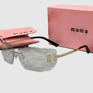 Casual solglasögon för kvinnor MUI Designer Polariserad Runway Top Luxury Men Solglasögon Designer Tillbehör Sonnenbrillen Goggle UV 400 Summer HG152 H4