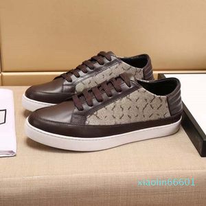 2024 tênis de couro abelhas listras sapatos esportes de caminhada masculino masculino tênis scarpe 04