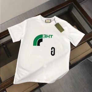 Mode mens ärm tees bokstav tees tryck topp mode asiatisk kvinnors halsdesigner runt kort t plus size vit xxl 3xl 4xl svart trasa xgma