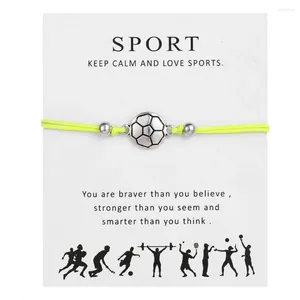 Charm Bracelets Blessing Card Bracelet Infinity Wish Sports Serie Charm Schmuck handgefertigt für Frauen Girl Geschenk