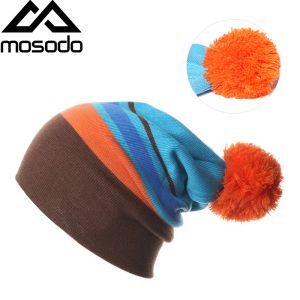 Bibs Outdoor Winter Warm Knitted Hat for Woman Men Bonnet Hat Unisex Beanies Soft Korean Cap Skating Cap Casual Hat for Adult
