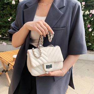 ショルダーバッグクラシックV-ラインPUレザークロスボディ女性2024シンプルな女性ブランドトレンドトラベルチェーンハンドバッグと財布