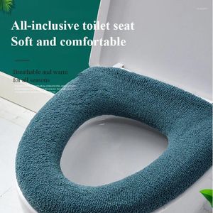 Toalettstol täcker tjockare kudde hushåll vinterens närmelskåpmatta med handtag mjuka tvättbara badrumstillbehör