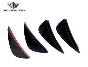 New Universal 4pcs Fit Front Bumper Lip Splitter Fins Body Spoiler Canards Valence Chin PQYSFB0147407938