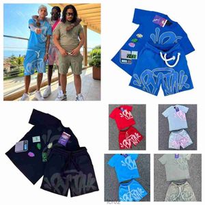 Designer Mens Syna World Tshirts Set maglietta stampata a maglietta corta y2k synaworld toni toni tshirt grafico e pantaloncini fr fr