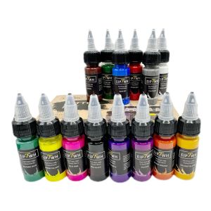 Inks EIPTWH 15ml 7/14colors Tattoo Ink Pigment with Box Body Art Tattoo Kits Beauty Paints Makeup Tattoo Supplies Semipermanent