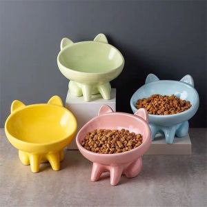 Karmienie nowej miski dla kota dla zwierząt ceramika miska pokarmowa miska oksy pies miska kota miska do picia miska wysokiej stopy