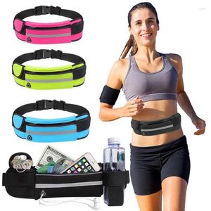 Outdoor Bags Running Pouch Belt Waist Pack Bag Workout Fanny Jogging Pocket Travelling Money Cell Phone Holder For Fitness Yoga