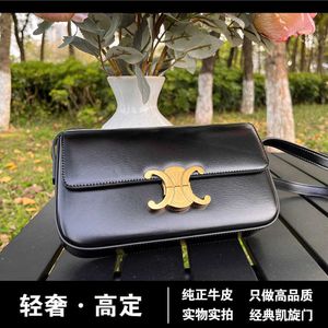 Tote Designer Sells Branded Womens Bags Crossbody bag 2024 Black Gold Genuine Leather Triumphal Arch Small Square Bag Advanced Underarm Shoulder Box Tofu French St