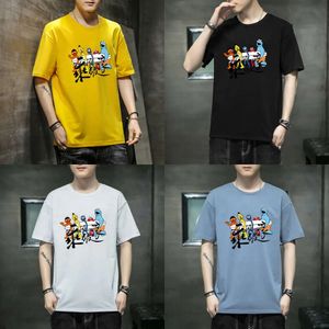 Summer 2022 Round Neck Short Sleeve Spring/summer Pure Cotton Fashion Men's T-shirt Trend