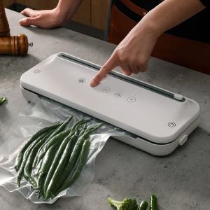 Sealadores Máquina de selador de vácuo com fio/embalagem plástica sem fio Sealador de cozinha contêineres de armazenamento de alimentos para preservação de alimentos Antiodour