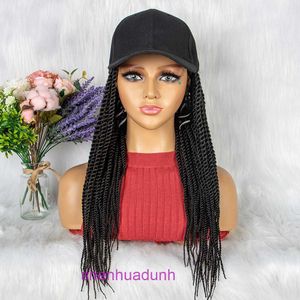 Factory Outlet Fashion wig hair online shop Hot Selling Red Womens Long Hair Hooded Thin Strand Braid Headwear LACE Braids Wig