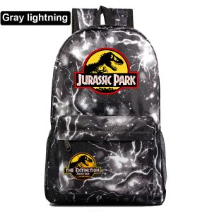 Bolsas de moda dinossauros Jurassic Park World garoto menina livro bolsa escolar Mulheres Bagpack Teenagers Salfras de escola Mackpack dos alunos