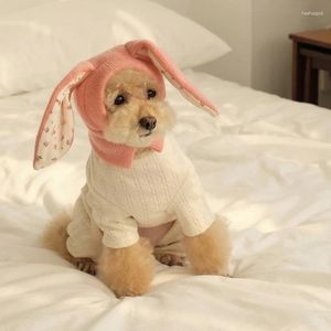 犬のアパレルニット耳猫のハロウィーンドレスアップクリスマスパーティーの帽子を形作る