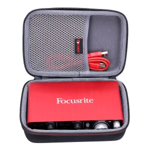 Taschen xanad wasserdichte EVA Hard Case für Focusrite Scarlett Solo (2. Gen) USB -Audio -Schnittstelle mit Pro Tools |Erste