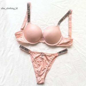 Sexy Set 2023 Women Lingerie 2 Piece Push Up Bra and Panty Adjustable Lace Letter Brand Design Underwear Sets 231129 751