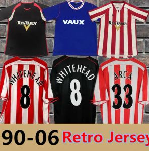 Sunderland Retro 24 25 Yellow Soccer Jersey Stewart Simms Roberts Amad Whiteheid Clarke Dajaku Embleton 92 93 94 05 06 Shirt da calcio Pritchard