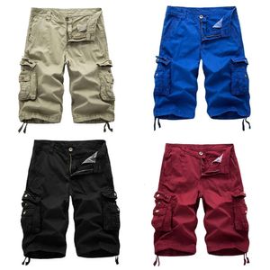 Men's Summer Army Military Work Short Casual Bermuda Loose Cargo S Men Fashion Overall Trousers NO BELT 210713