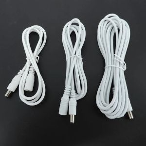 CARGERS DC ADAPTADOR DO CABO DE CABO DE PODERAÇÃO fêmea fêmea para plugue de conector masculino 12V 5,5mmx2.1mm Cords para a luz de luz CCTV q1