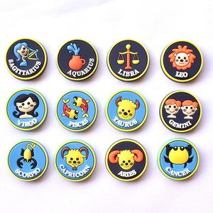 Anime charms star constellation wholesale childhood memories funny gift cartoon charms shoe accessories pvc decoration buckle soft rubber clog charms