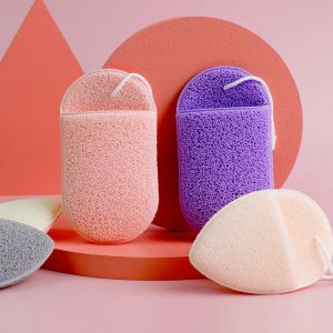 Skrubber Natural Exfoliating Face Wash Cleansing Puff Flutter Sponge Deep Remover To Black pannband Kosmetiska svampar Ansiktsrengöring