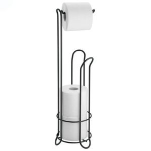 Towels Stainless Steel Floor Standing Paper Roll Towel Holder Stand Organizer Toilet Paper Rack Bathroom Hardware Vertical Storage Bask