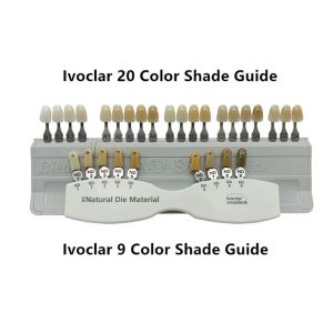 Modell 1Set Tooth Guide Zahnplatte Schattenschild Diagramm Farbvergleiche 20/29 Farben Zähne Weiß Bleichzahnplattenzähne Aufweißung