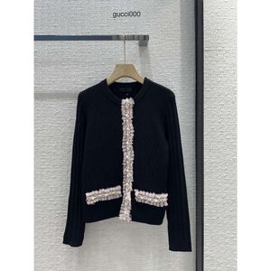 2024 Nya våren Milan Runway Sweaters O Neck Long Sleeve Womens Sweater High End Jacquard Pullover Designer Tops 0122-7