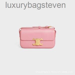 최고 등급 셀린 브랜드 디자이너 가방 여성용 겨드랑 가방 2024 새로운 정품 가죽 여성 가방 싱글 숄더 가방 작은 사각형 가방 원본 로고