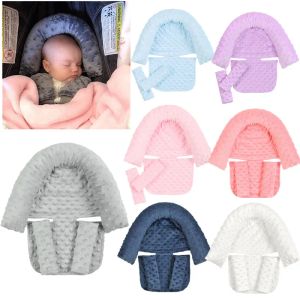 Pillow Baby Car Safety Soft Sleeping Head Support Pillow with Matching Seat Belt Strap Covers Baby Carseat Neck Protection Headrest