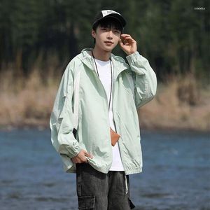 Kurtki męskie Summer Sun Proof Jacket Lightweight Oversited Outdoor Casual Running Unisex Windbreaker