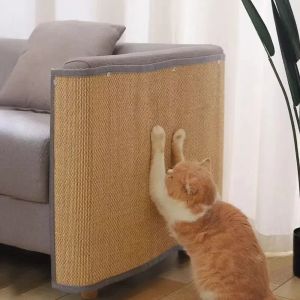 Scratchers Cat Scratch Bamboo Mat Protect Sofa Furniture Cat Mat Cats Scratch Resistant slitstyrka PET -leveranser Anti Cat Scratch Board