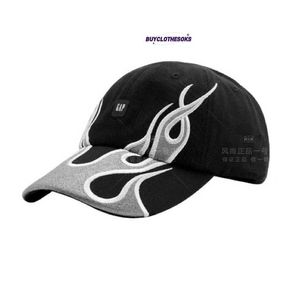 New Fashion Sports Baseball Caps Hip Hop Face Strapback Golf Caps BLNCIAGA Unisex Flame Logo Embroidered Black Baseball Hat Hat
