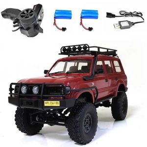 Electric/RC Car WPL C54-1 RC CAR C54 CAR LC80 Crawler Simulate Full Scale 260 Motor Off Road Climbing Monsterk WPL 4WD Kids Gift T240422