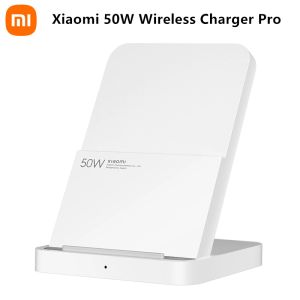 Chargers Xiaomi 50W Kablosuz Şarj Cihazı Pro Dikey Hava Soğutma Xiaomi için Hızlı Şarj 13/12/11/10 Serisi iPhone için