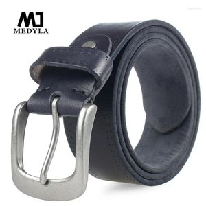 Cinture medila maschi vera cintura in pelle naturale pelle naturale cowboys designer di lusso consegna di cinturini di alta qualità in 24 ore