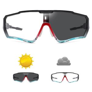 Accessoires poat Marke Photochrome Sonnenbrille für Männer Radfahren Fischerei Running Brille Frauen Neue Style Brille MTB Bike Bike Bike Eyewear