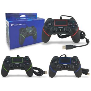 Gamepads kablosu gamepad para jugar estacion ps4 controlador joystick control de joypad para dualshock vibracion joystick para jugar