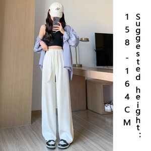 cargo pants womens trousers womens designer ropamujer Wide Leg Loose Polyester Spandex Solid Full Length High Elastic Waist Midweight S 3XL undefined pants women