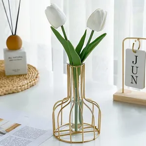 Vases Portable Metal Flower Stand Vase High Quality Home Decorative Creative Durable Wedding Table Top Standing Frame