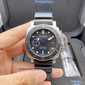 Pannerai Titta på lyxdesignergranskning före utsläpp PAM00683 Automatisk mekanisk mens 42mm