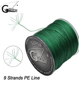 الحصول على S9 300M PE FISHING LINE 9 Strand Strand Spiral Tech Multifilament Multifilament Strong Carp Fishing Line 20lb 35lb 66lb 121lb 165lb8009340