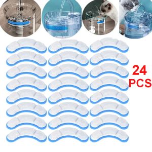 Purifikatoren 24Set PET Water Fountain Ersatzfilter für WF050/WF060 ACTIVATED CO2 -Filter für PET -Auto -Trinkfuttermittel PET