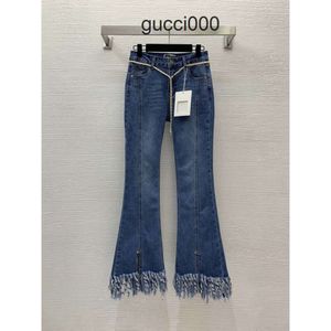 Designer Jeans 2024 Neues Frühjahrsmodus-Mode-Flare Hosen Marke Gleiche Hosen Luxus Frauenkleidung 0416-5
