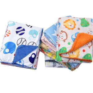 sets Baby Blanket Newborn Thicken 2Layers Coral Fleece Infant Swaddle Stroller Cover Blankets Baby Girls Boy Bedding Quilts