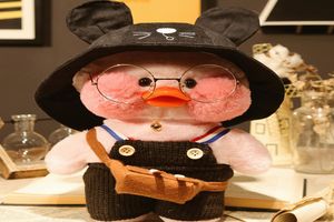 30cm Kawaii LaLafanfan Cafe Duck Plush Toy Soft Animal Cartoon Cute Duck Stuffed Doll Kids Toys Christmas Birthday Gift for Chil Y6379990
