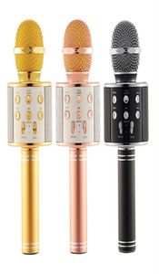 WS858 trådlöst högtalare Microphone Portable Karaoke Hifi Bluetooth Player WS858 för XS 6 6S 7 iPad iPhone Samsung -surfplattor PC PK Q78239169