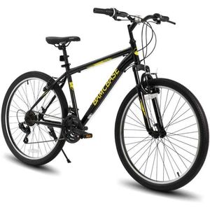Велосипеды Hiland 27,5-дюймовые горные велосипеды Mens Mens Womens с 21 скоростью высокой напряженной стальной рамы v Тормовый хардтейл велосипед для взрослых Y240423