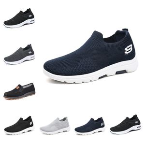 Gai Men Summer Running Sneakers Sneaker traspiranti e comodi Maglie bianche Blu Blue Bianco Spese di addestramento Dimensione39-44